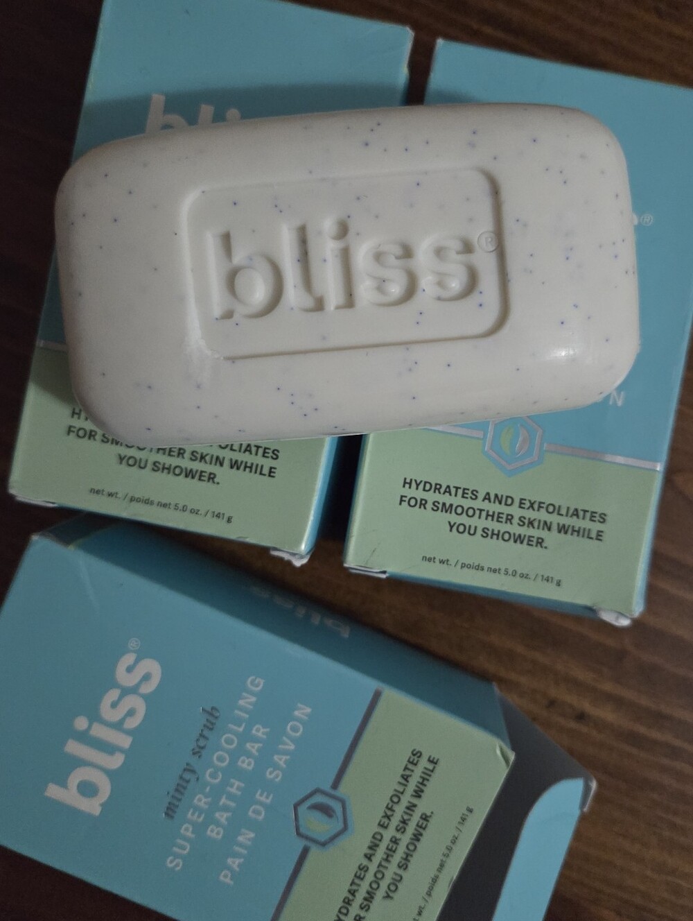 3 Bars of Bliss Minty Soap